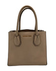 Michael Kors Tan Pebbled Leather Mercer Convertible Satchel