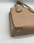 Michael Kors Tan Pebbled Leather Mercer Convertible Satchel