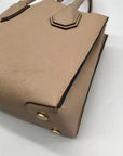 Michael Kors Tan Pebbled Leather Mercer Convertible Satchel