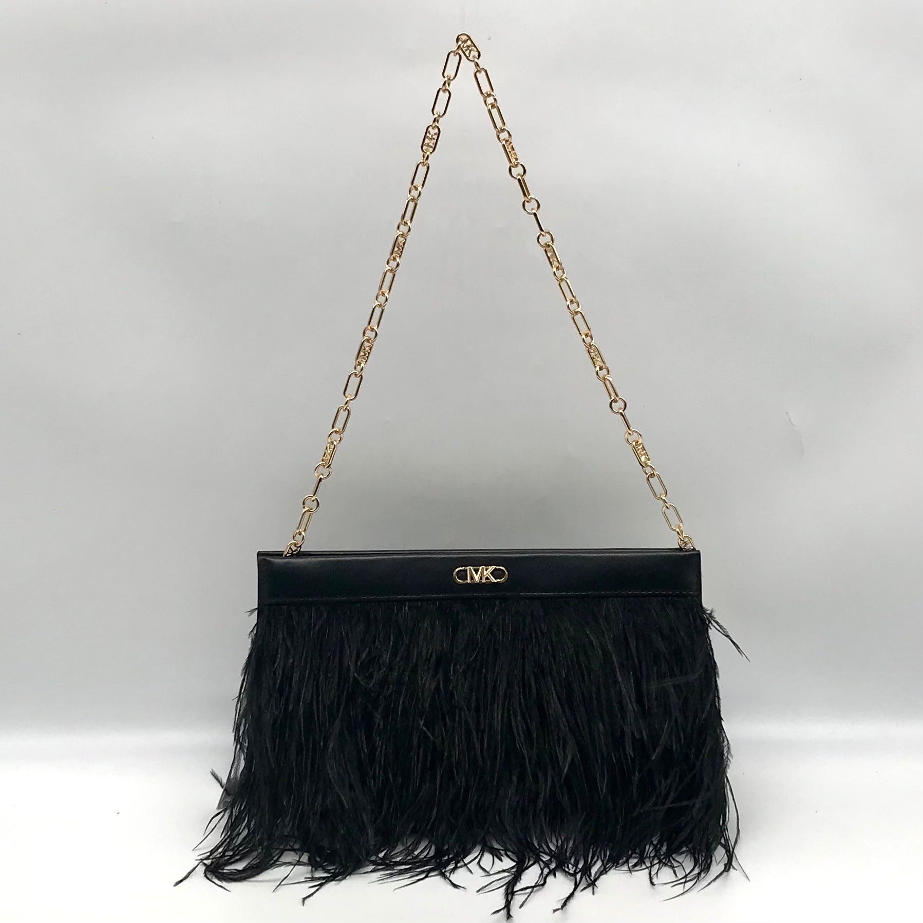 Michael Kors Large East West Tabitha Black Convertible Clutch