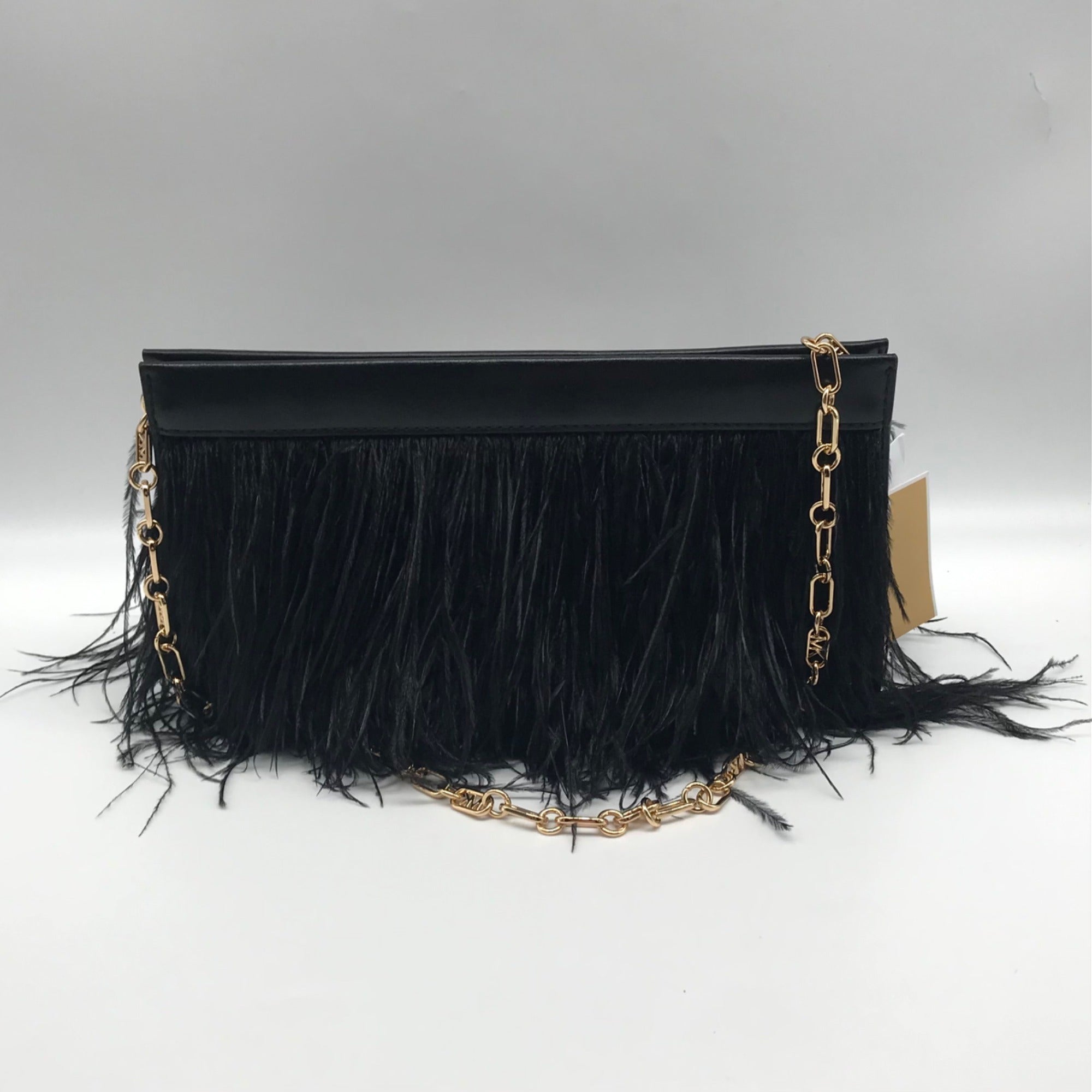 Michael Kors Large East West Tabitha Black Convertible Clutch