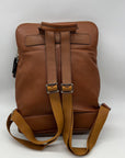 Bostanten Rich Cognac Pebbled Leather Backpack