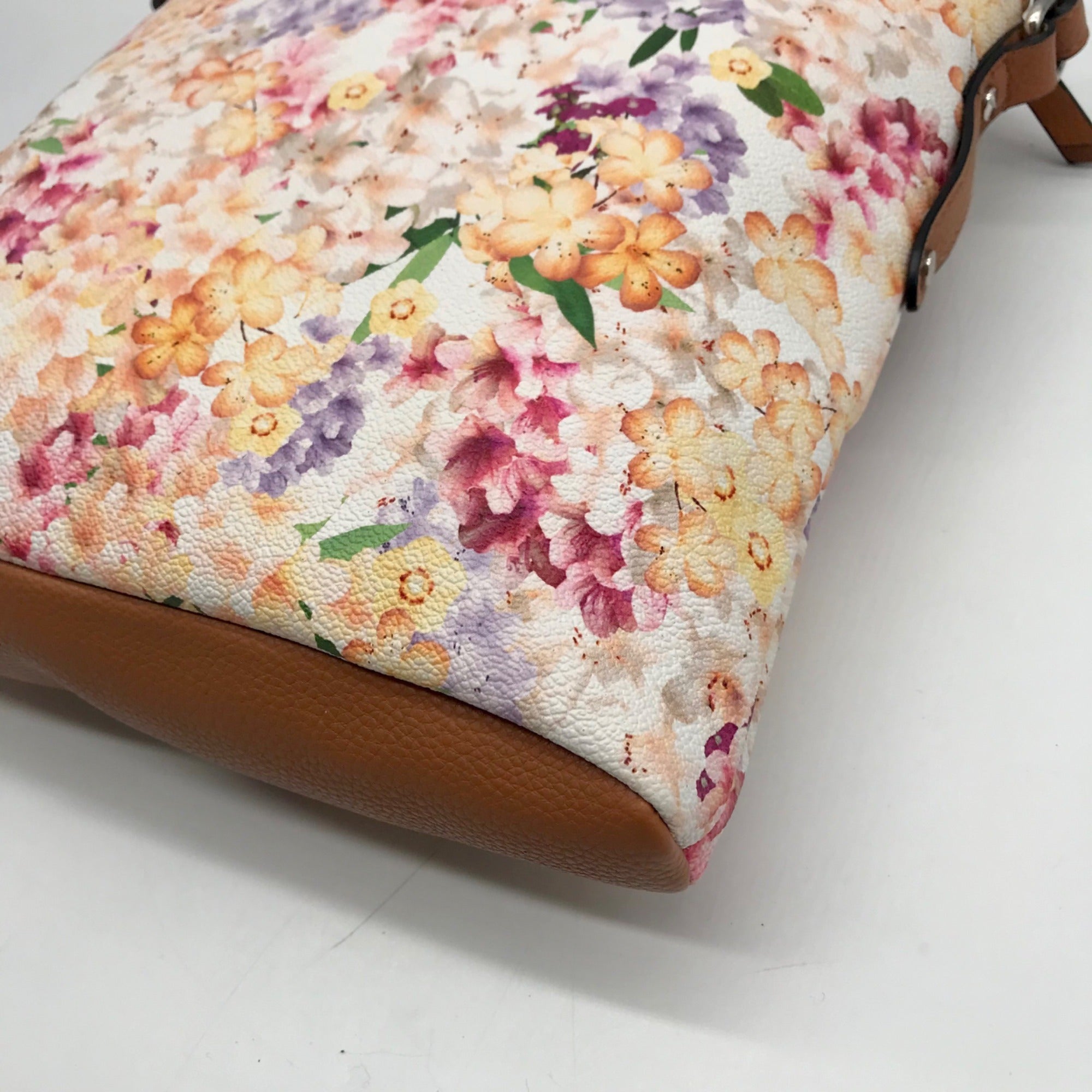 Dana Buchman Tan and Multicolored Everly Crossbody Bag