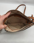 Dana Buchman Tan and Multicolored Everly Crossbody Bag