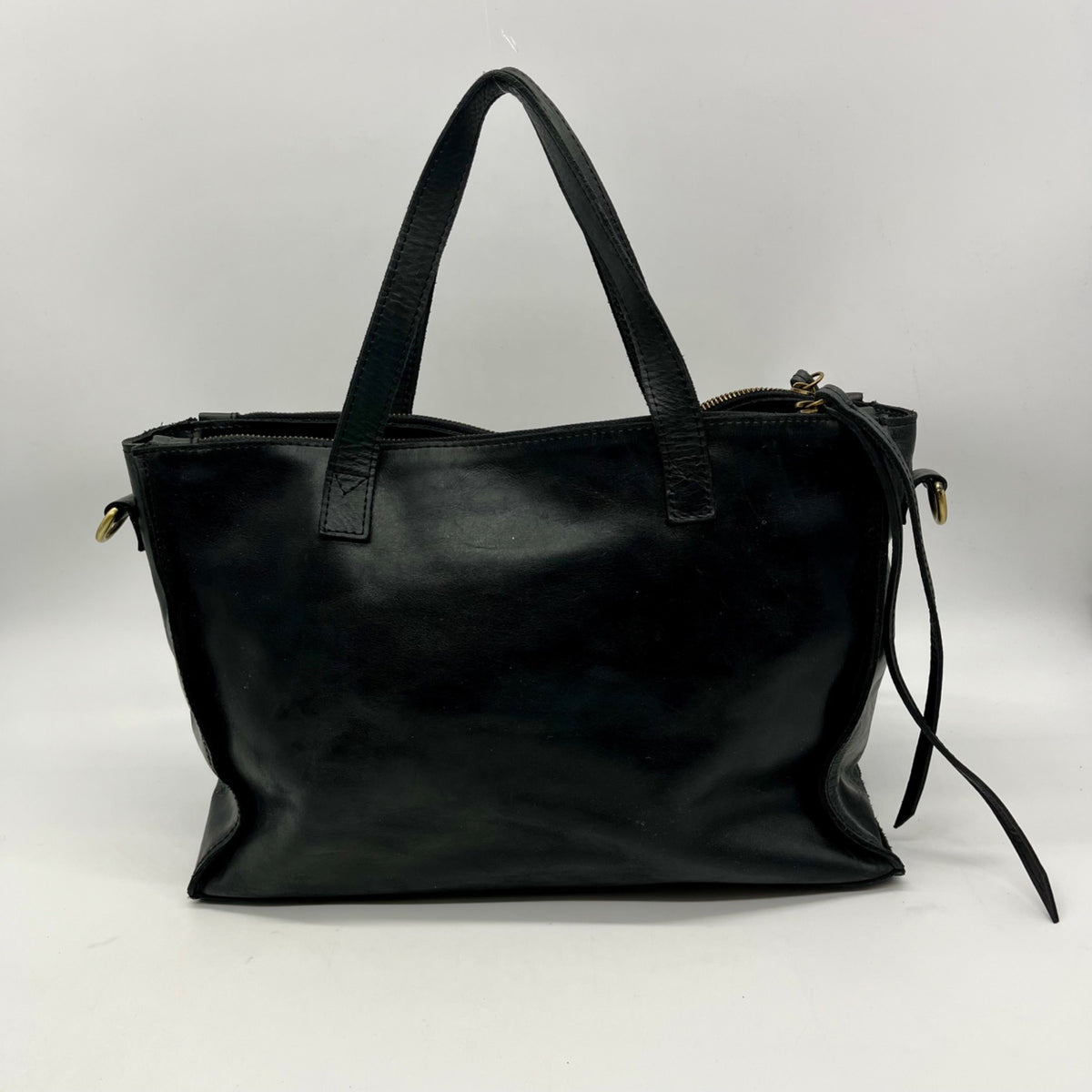 Raven &amp; Lily Black Leather Tote Bag