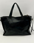 Raven & Lily Black Leather Tote Bag