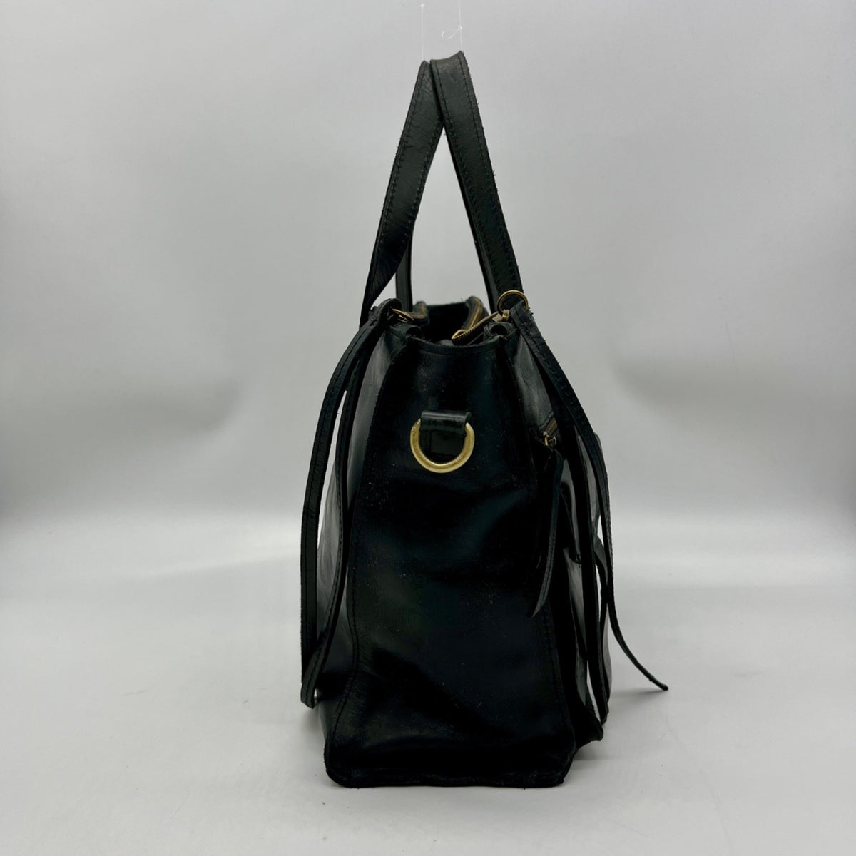 Raven &amp; Lily Black Leather Tote Bag
