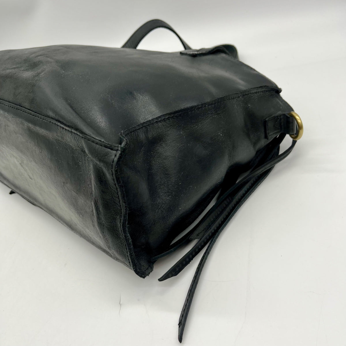 Raven &amp; Lily Black Leather Tote Bag
