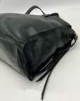 Raven & Lily Black Leather Tote Bag