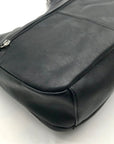 Giani Bernini Black Nappa Leather Shoulder Bag
