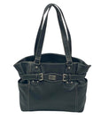 Club Rochelier Black Pebbled Leather Handbag