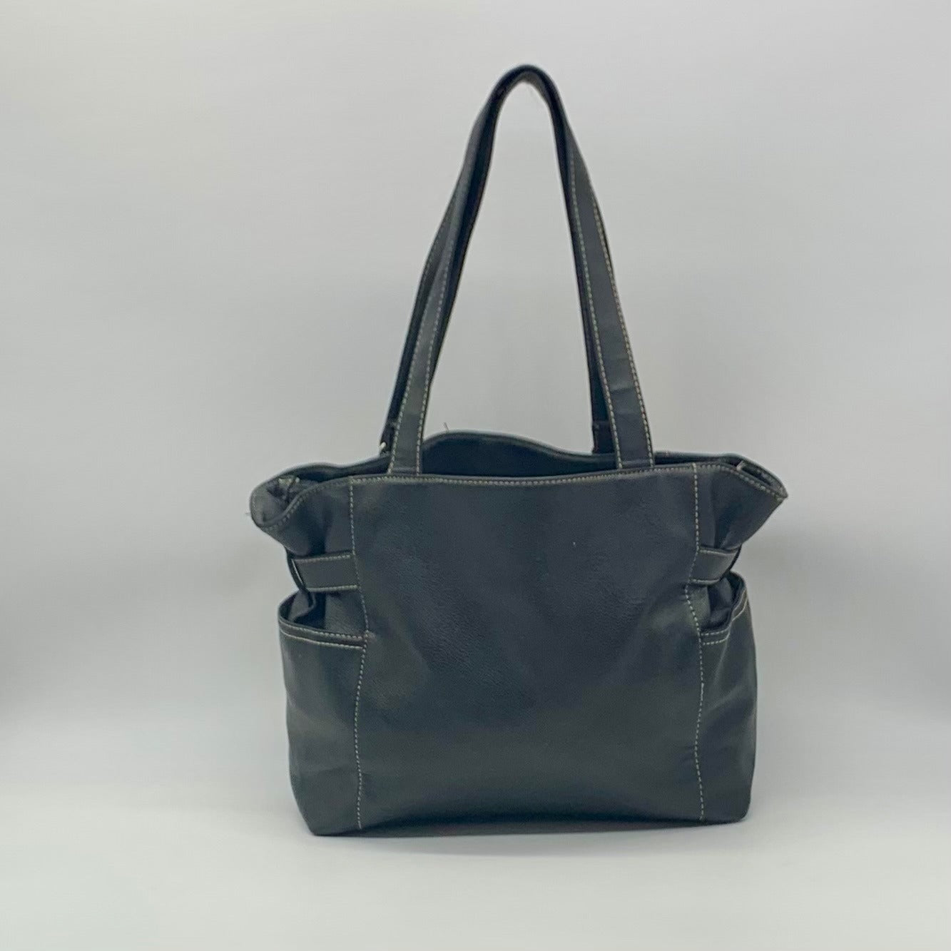 Club Rochelier Black Pebbled Leather Handbag