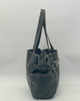 Club Rochelier Black Pebbled Leather Handbag