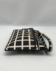 Kate Spade Black And Off-White Leather Laurel Way Tinie Wristlet