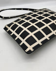 Kate Spade Black And Off-White Leather Laurel Way Tinie Wristlet