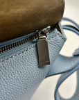 Alexander Mcqueen Blue Leather Shoulder Bag