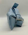Alexander Mcqueen Blue Leather Shoulder Bag