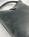 H & M Black Faux Leather Bucket Bag
