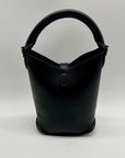 H & M Black Faux Leather Bucket Bag