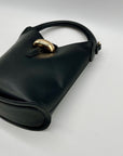 H & M Black Faux Leather Bucket Bag