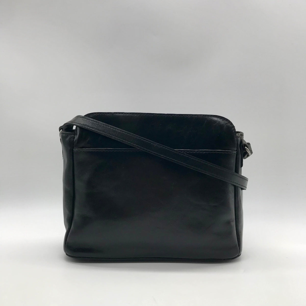 Patricia Nash Black Leather Shoulder Bag