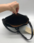 Patricia Nash Black Leather Shoulder Bag