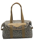Yves Saint Laurent Beige & Brown  Canvas Vintage Giraffe Print Duffel Bag