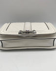 Rebecca Minkoff White Quilted Leather Chevron Love Crossbody