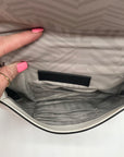Rebecca Minkoff White Quilted Leather Chevron Love Crossbody
