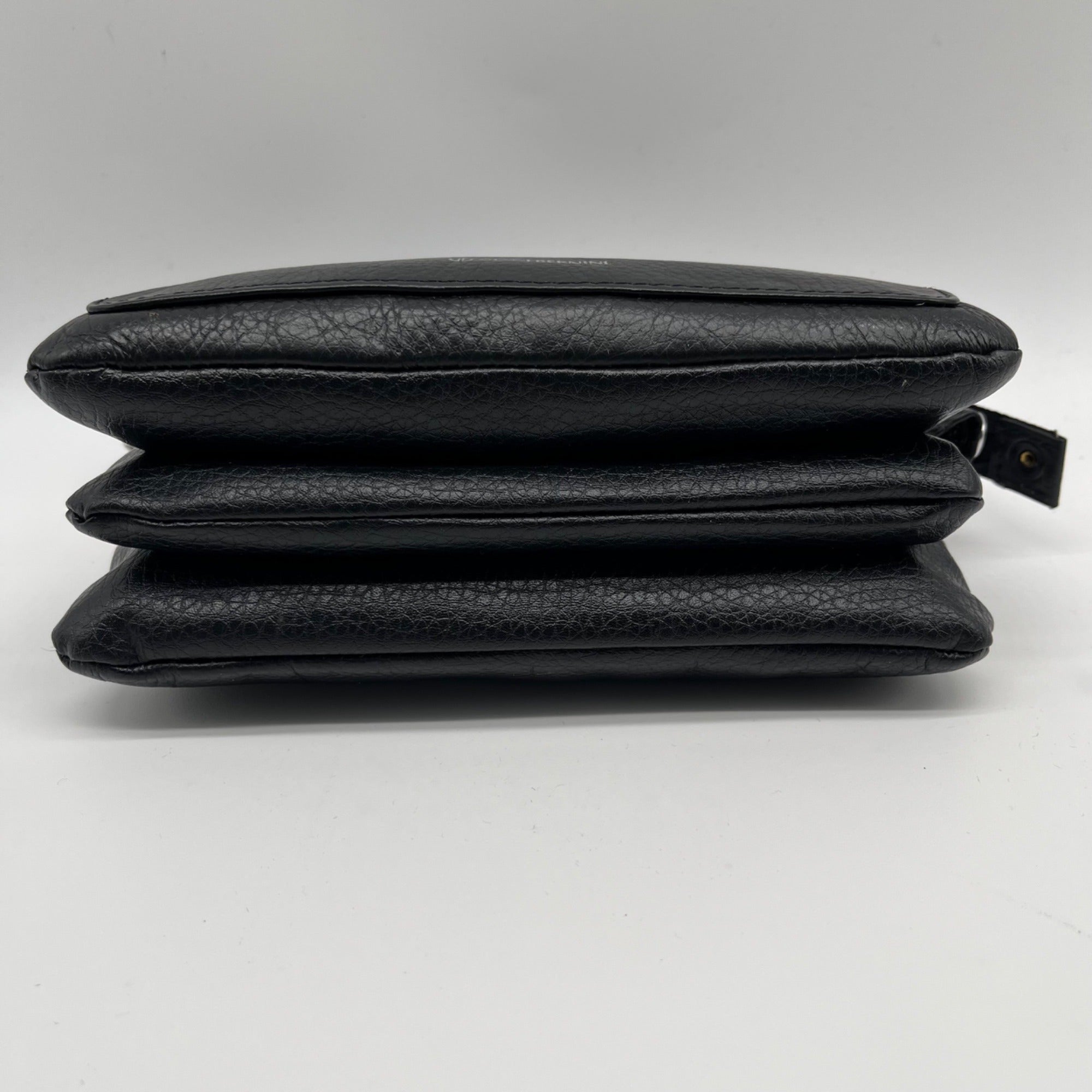 Giani Bernini Black Leather Mini Crossbody Bag