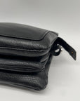 Giani Bernini Black Leather Mini Crossbody Bag