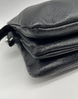 Giani Bernini Black Leather Mini Crossbody Bag