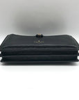 Kate Spade Black Pebbled Leather Larchmont Avenue Alegra crossbody Wallet