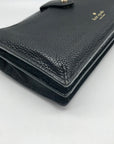 Kate Spade Black Pebbled Leather Larchmont Avenue Alegra crossbody Wallet