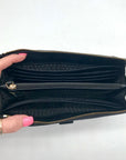 Kate Spade Black Pebbled Leather Larchmont Avenue Alegra crossbody Wallet