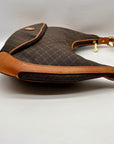 Rioni Brown Signature Monogram Shoulder Bag