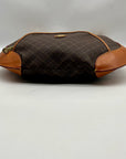 Rioni Brown Signature Monogram Shoulder Bag