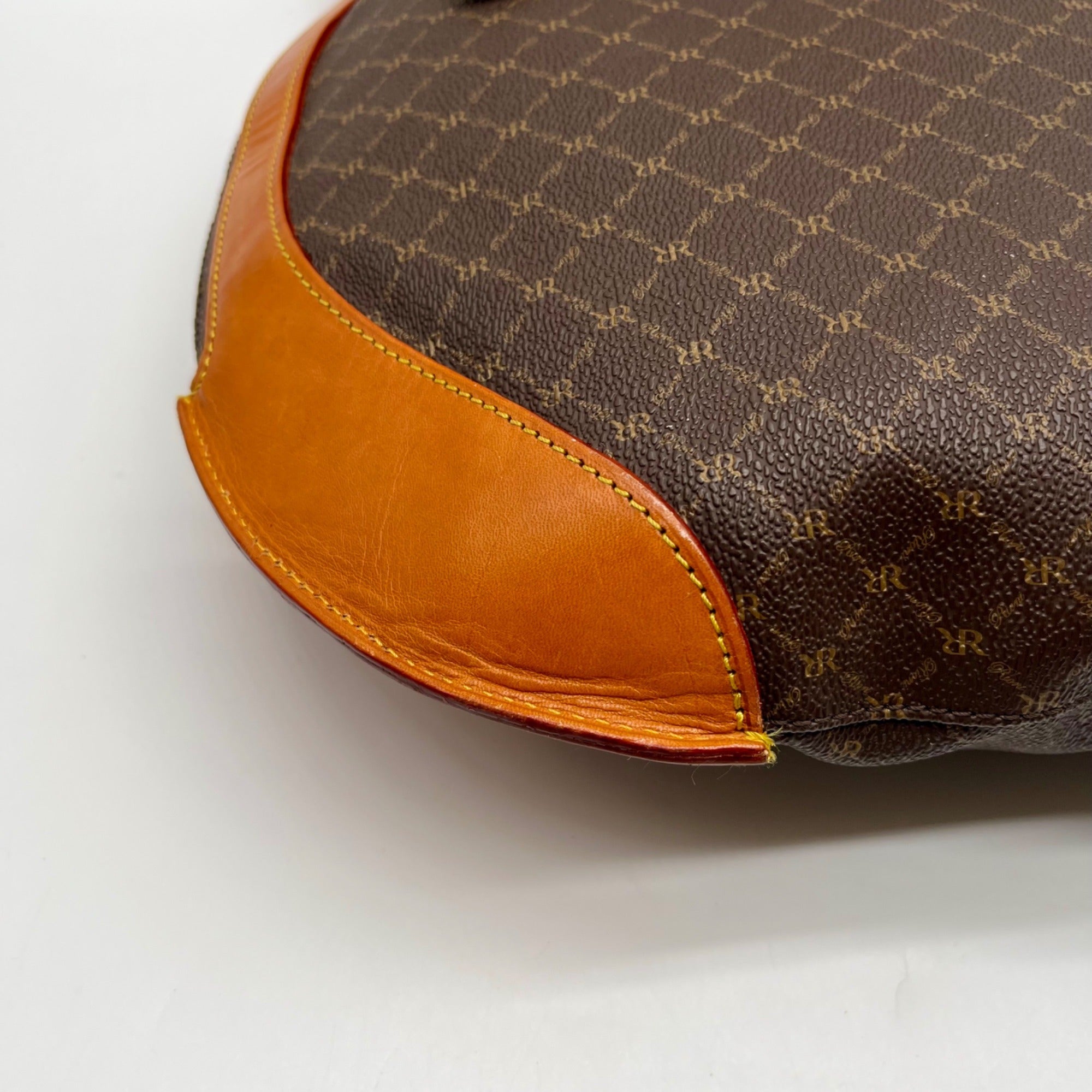 Rioni Brown Signature Monogram Shoulder Bag