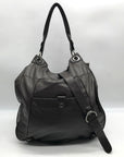 Hype Dark Brown Leather Convertible Hobo Bag