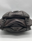Hype Dark Brown Leather Convertible Hobo Bag