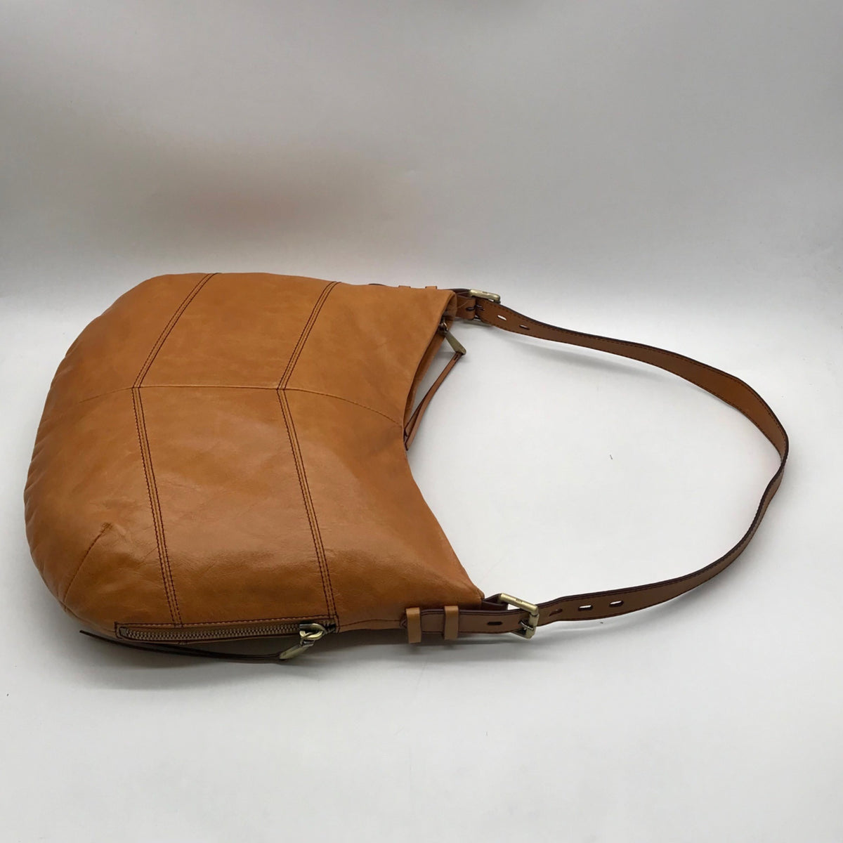 Hobo Slouchy Brown Leather Shoulder Bag