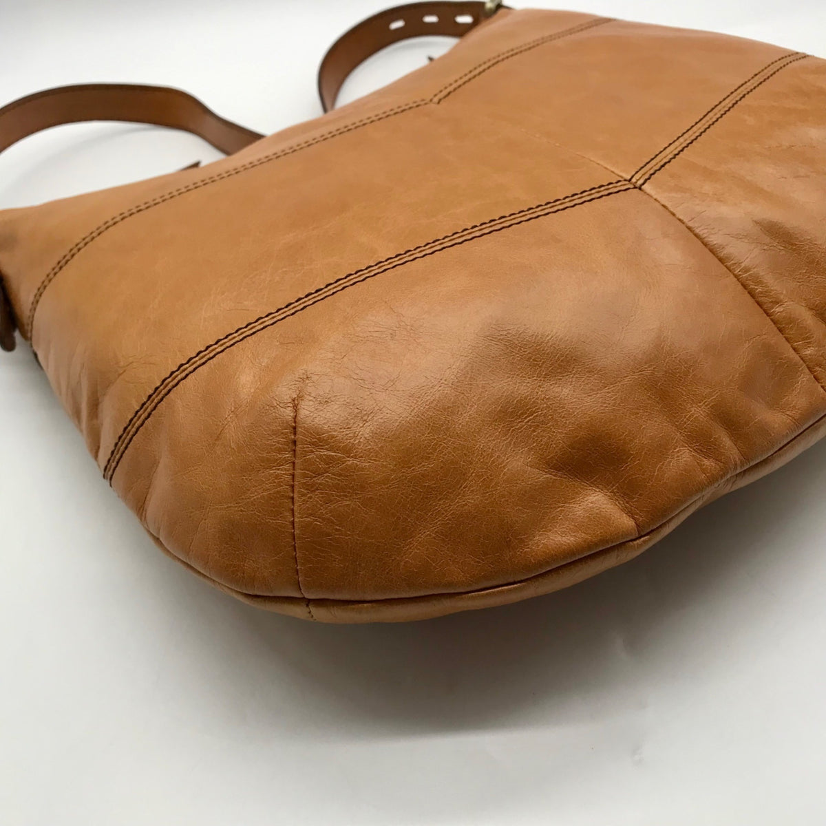 Hobo Slouchy Brown Leather Shoulder Bag