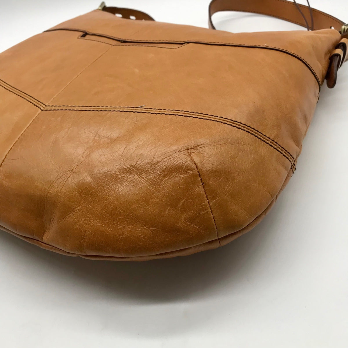 Hobo Slouchy Brown Leather Shoulder Bag