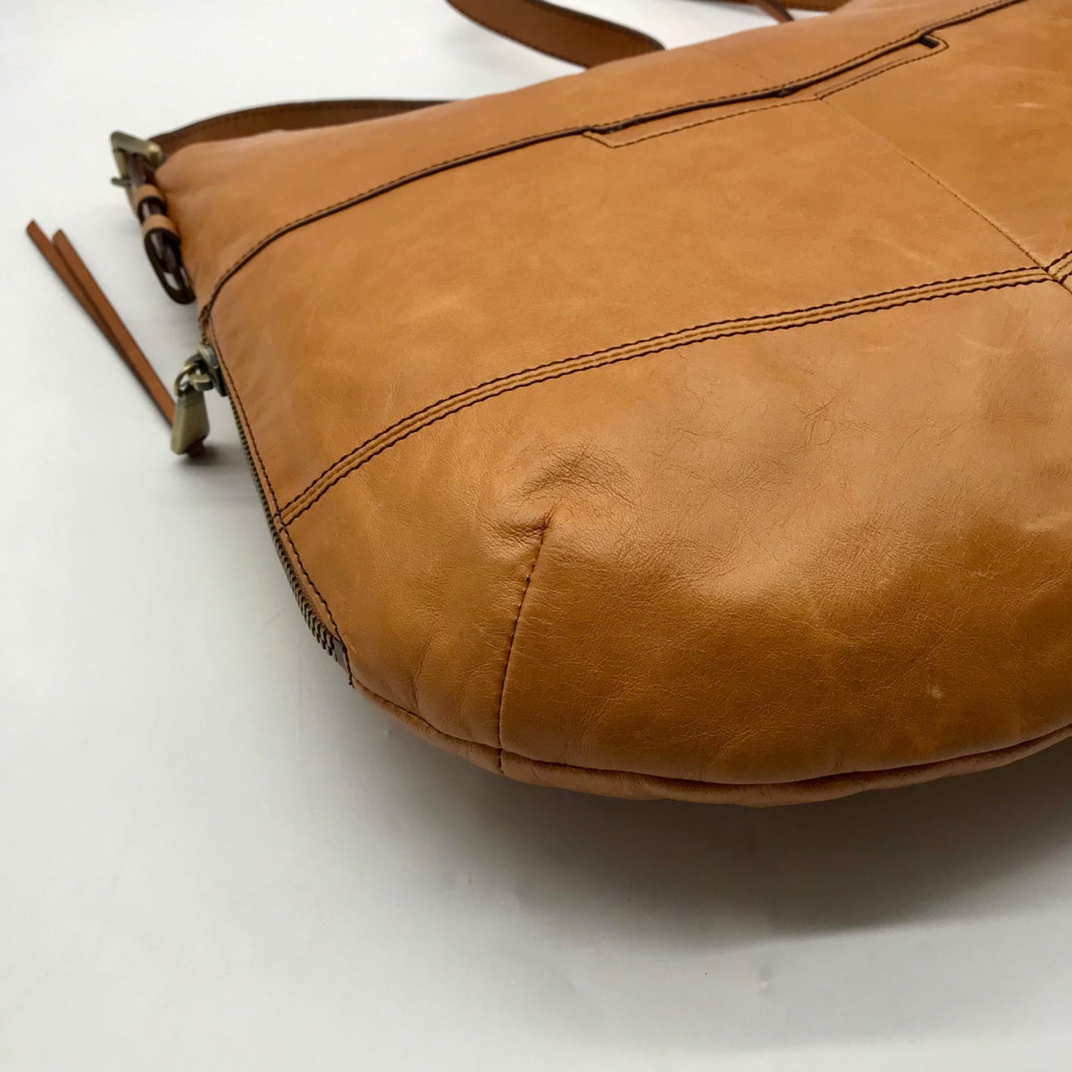 Hobo Slouchy Brown Leather Shoulder Bag