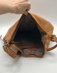 Hobo Slouchy Brown Leather Shoulder Bag