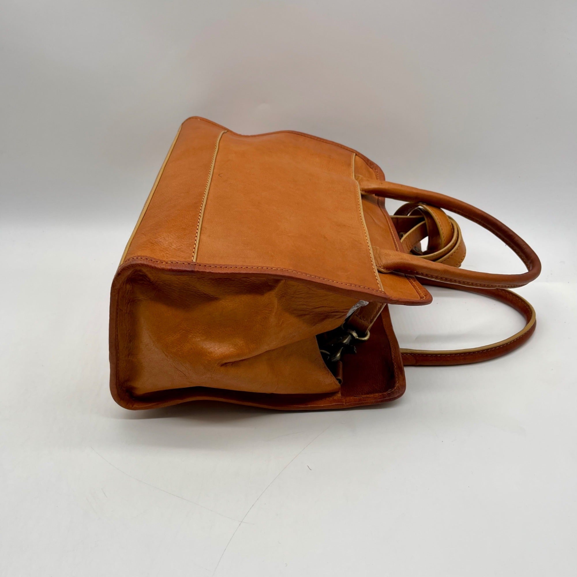 Noonday Collection Tan Leather Bravo Bag