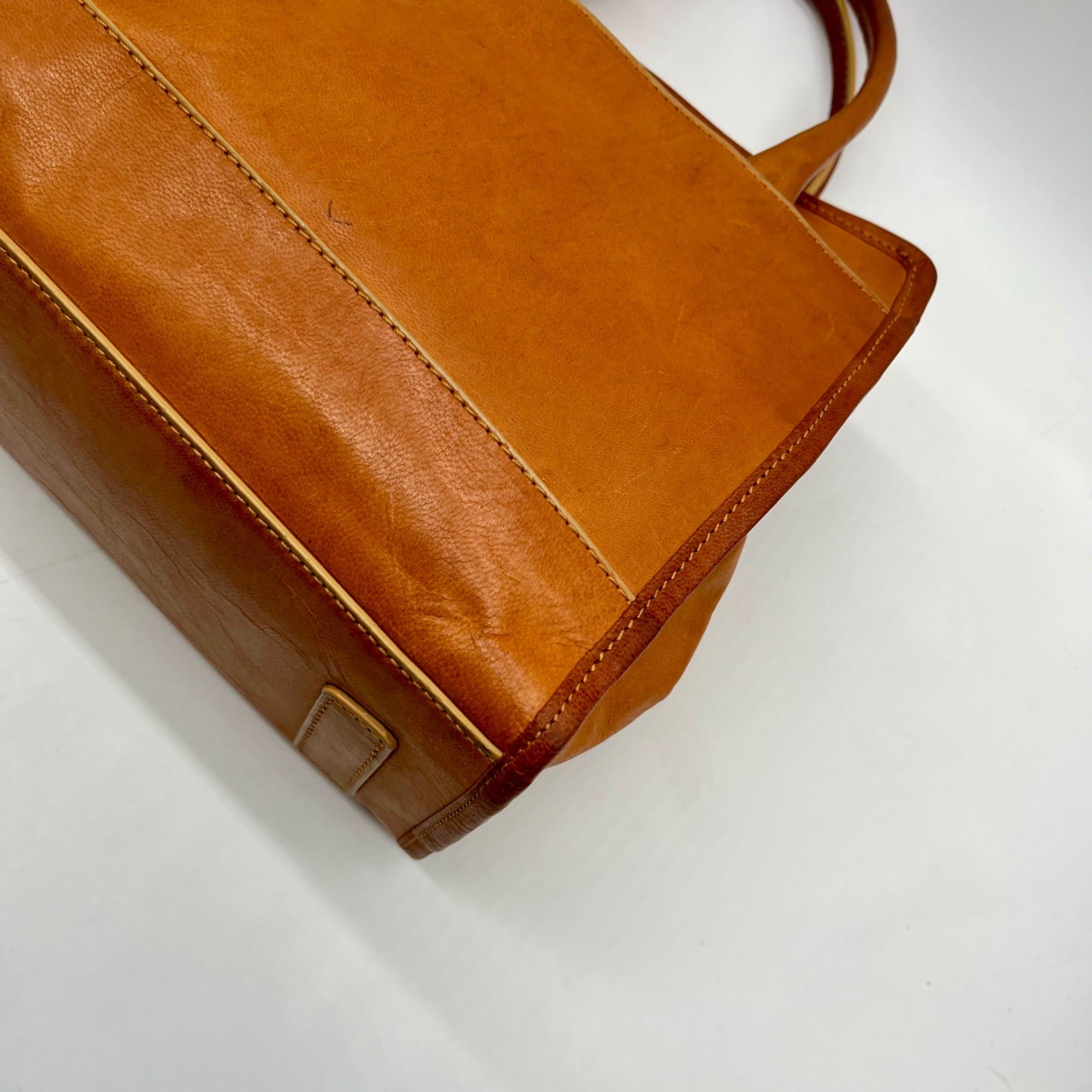 Noonday Collection Tan Leather Bravo Bag