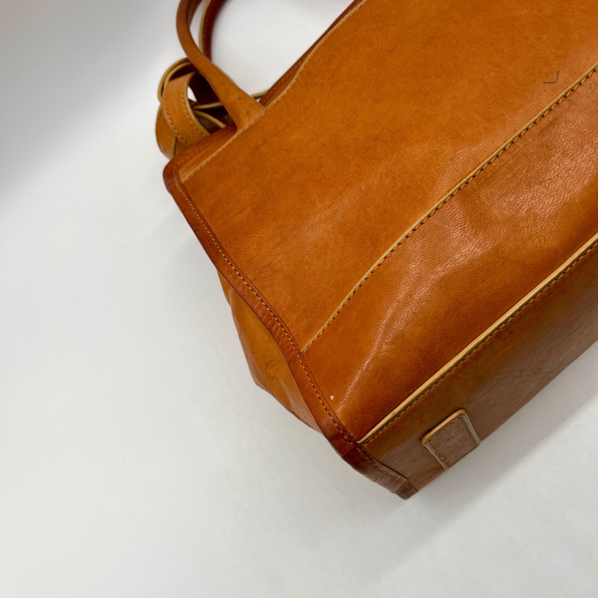 Noonday Collection Tan Leather Bravo Bag