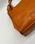 Noonday Collection Tan Leather Bravo Bag
