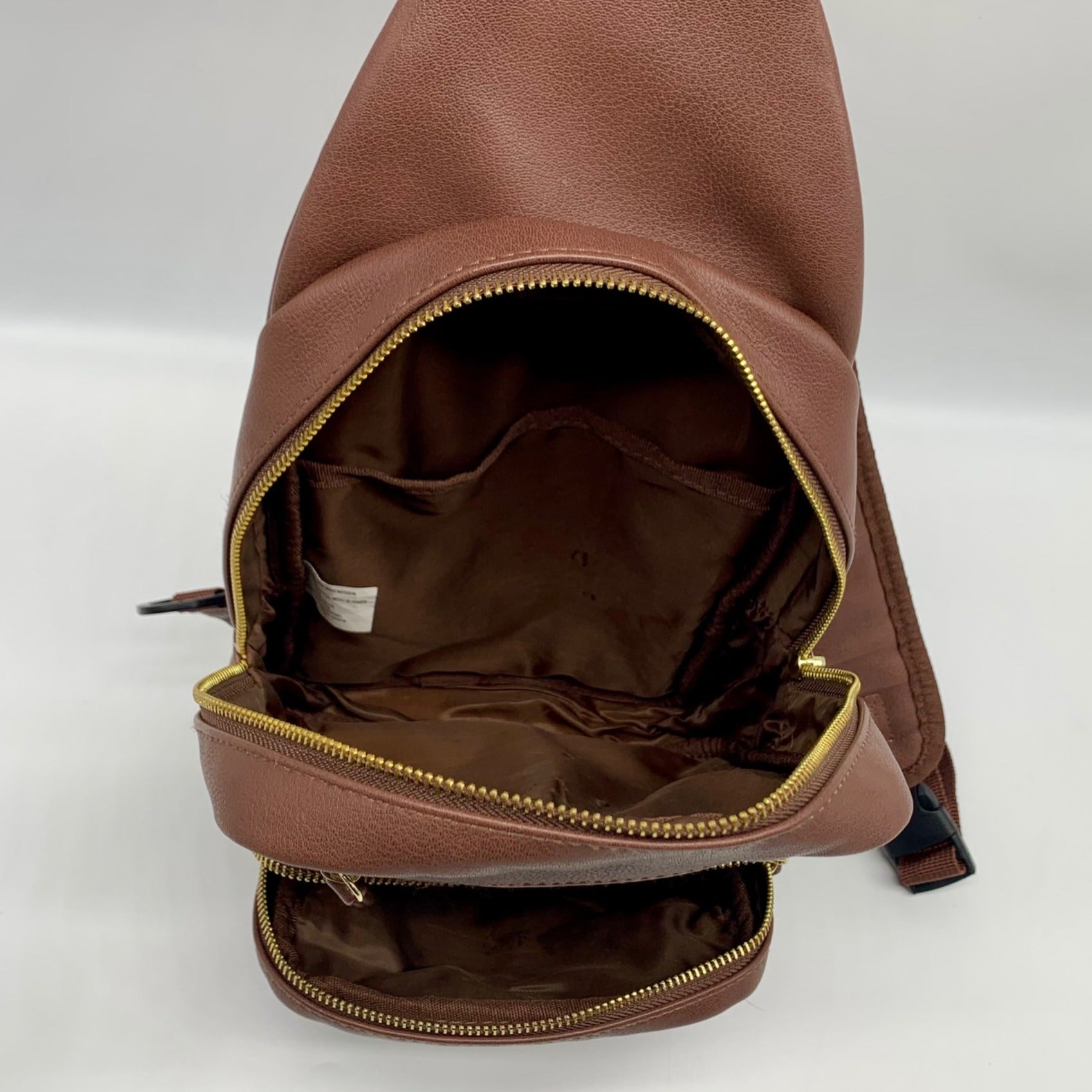 Unbranded Brown Multi Pocket Sling Backpack